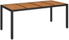 vidaXL 9-tlg. Garten-Essgruppe mit Kissen Schwarz Poly Rattan 3213337 Bild 4