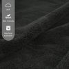 XXL Mikrofaser Badetuch 100x200cm Dunkelgrau saugstark fusselfrei Strandtuch Bild 3