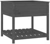 vidaXL Pflanzkübel mit Ablage Grau 82,5x82,5x81 cm Massivholz Kiefer 823796 Bild 2
