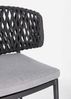 Gartenstuhl Ellano aus Aluminium, modern und stapelbar, anthrazit, inkl. Outdoor-Kissen Bild 5