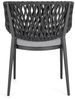 Gartenstuhl Ellano aus Aluminium, modern und stapelbar, anthrazit, inkl. Outdoor-Kissen Bild 3