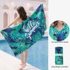 LAIZIHUI Microfaser Strandtuch 160x80cm sandfrei saugstark leicht Bild 2