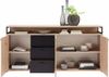 XORA 'LIFE' XL-Sideboard, Melamin Eiche, 177.4 x 87.8 x 38 cm, mit 3 Schubladen und 3 Türen Bild 3