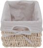 Regal Kommode mit 4 Korbschubladen 74x25x28cm, Shabby-Look, Vintage ~ weiß Bild 5