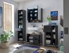 Badezimmer-Set >Denver< (4-tlg.) in schwarz / Evoke Eiche Dekor - 220x195x35 (BxHxT) Bild 2