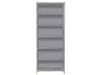 Schuhschrank >Balu< in Betonoptik Lichtgrau Weiß - 68,9x179,1x34,8cm (BxHxT) Bild 3