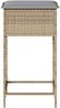 vidaXL Garten-Barhocker mit Kissen 2 Stk. Beige Poly Rattan 368320 Bild 5