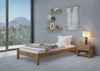Erst-Holz Einzelbett natur 90x200 cm, inkl. Rollrost und Matratze Bild 2