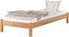 Erst-Holz Einzelbett natur 90x200 cm, inkl. Rollrost und Matratze Bild 3
