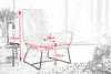 KAWOLA Sessel BISA Cord rosa 102 x 81 x 82 cm Bild 4