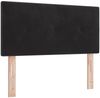 vidaXL Boxspringbett mit Matratze Schwarz 100 x 200 cm Samt 3339154 Bild 5