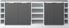 Dachschrägenschrank-Set Rion Anthrazit-Gold 210 cm 5er Set Schrankkorpuss 60 cm Tiefe Vicco Bild 4