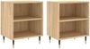vidaXL Nachttische 2 Stk. Sonoma-Eiche 40x30x50 cm Holzwerkstoff 826771 Bild 2