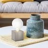 Tischleuchte, Metall, Glas, Touch-Schalter, Nickel Bild 4
