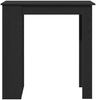 Bartisch, Stehtisch, Bistrotisch mit Regal Schwarz Eichen-Optik 102x50x103,5 cm Bild 5