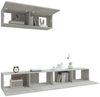 3-tlg. TV-Schrank-Set Betongrau Holzwerkstoff [3114481] Bild 4