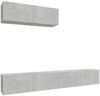 3-tlg. TV-Schrank-Set Betongrau Holzwerkstoff [3114481] Bild 2