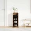 vidaXL Schuhschrank Räuchereiche 29,5x34x76 cm Holzwerkstoff 861863 Bild 3