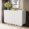 Sideboard 120x37,5x80,8 cm - Exklusives Design mit tropfenförmigen Schnitzereien Bild 2