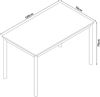 Esstisch Lindesberg für 4 Personen 120x70 cm Grau [en. casa] Bild 2
