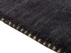 carpetfine 'Gabbeh Uni' Wollteppich, reine Wolle, Schwarz, 60x90 cm Bild 4