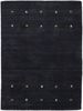 carpetfine 'Gabbeh Uni' Wollteppich, reine Wolle, Schwarz, 60x90 cm Bild 2