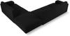 Micadoni Ecksofa Molino 6-Sitzer Rechts Boucle Schwarz Bild 3