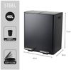 Treteimer Aliya - Schwarz matt 2x20 Liter Bild 2