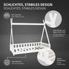 ML-DESIGN Spielbett Hausbett Tipi Zeltbett inkl. Lattenrost Bodenbett Kinder Himmelbett, Abenteuerbett mit Rausfallschutz Zelt Bett Kiefer Weiß Kinderhaus Bild 4