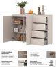 OTTO home Highboard Modo, Breite 150 cm, moderne grifflose Kommode 2Türen/4 SK, Schubladenkommode mit viel Stauraum, Einlegeböden verstellbar Bild 3