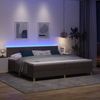 vidaXL LED Boxspringbett mit Kopfteil Dunkelbraun 200 x 200 cm Stoff 3342544 Bild 5