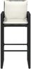 vidaXL Garten-Barhocker mit Kissen 2 Stk. Schwarz Poly Rattan 368705 Bild 5