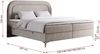 Boxspringbett, Schlafzimmerbett, Bettkasten - EIRA -200 x 200 cm - Beige Stoff - H4 Bild 5