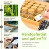 Umweltfreundliches Gewürzregal Holz Bambus 12 Fächer 120ml-Gläser Organizer Bild 5