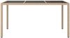 vidaXL Gartentisch 150x90x75 cm Gehärtetes Glas Poly Rattan Beige 316710 Bild 3