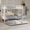 ANYSUN Etagenbett Stockbett, 2 Farben (Set, Bett), 3 Liegeflachen mit Leiter Bild 4