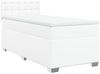 vidaXL Boxspringbett mit Matratze Weiß 80x200 cm Kunstleder 3286097 Bild 2