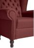 Ohrenbackensessel Katreen Bezug Flachgewebe Buche nussbaum dunkel / rot 22807 Bild 5
