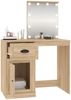 vidaXL Schminktisch mit LEDs Sonoma-Eiche 90x50x132,5 cm Holzwerkstoff 816771 Bild 5
