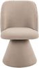 HELA Esszimmerstuhl BARI I Drehstuhl (Set, 2 St), 360° drehbar, Polsterfuß, Materialkombi, Außen Felloptik Innen Velvet Bild 4