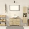 vidaXL Badezimmerschrank Sonoma-Eiche 30x30x130 cm Holzwerkstoff 849635 Bild 3