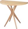 Ragaba kleiner halbrunder Esstisch, Esche & MDF Eschenholzfurnier, 90x45 cm, Naturfinish Bild 2
