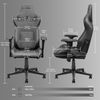 Ergonomischer Gaming-Stuhl Stoff für Erwachsene,Bürostuhl hohe Rückenlehne Gaming-Stuhl groß und groß mit Kopfstütze und Lendenunterstützung Rennsport-Stil Gaming-Stuhl Stoff 155° verstellbar mit Neigungsverriegelung,Stoff,Dunkelgrau, Bild 4
