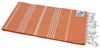 Hamamtuch Sultan orange mit weißen Streifen ca. 100x180 cm Bild 3