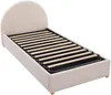 Vente-unique - LIRIMO Bett Stoff Beige - B 202 cm x H 87 cm x L 103 cm Bild 4