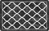 vidaXL Teppich Waschbar Schwarz und Weiß 190x300 cm 136607 Bild 2