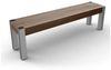 Gartenbank Cancano aus Teakholz und Edelstahl - Breite: 150 cm Bild 2