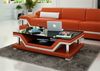 Gepolsterte Tische Schwarzer Couchtisch Glastisch Sofa Beistell Moderner Bild 4