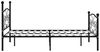 vidaXL Bettgestell mit Lattenrost Schwarz Metall 120 × 200 cm 284456 Bild 4