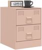 vidaXL Nachttische 2 Stk. Rosa 34,5x39x44 cm Stahl 841622 Bild 3